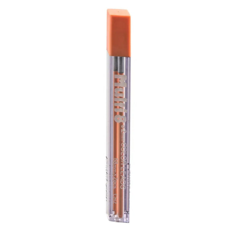 Pentel Arts 8 Colour Pencil Lead Refill (2.0mm), PEach, 2 pcs/Tube