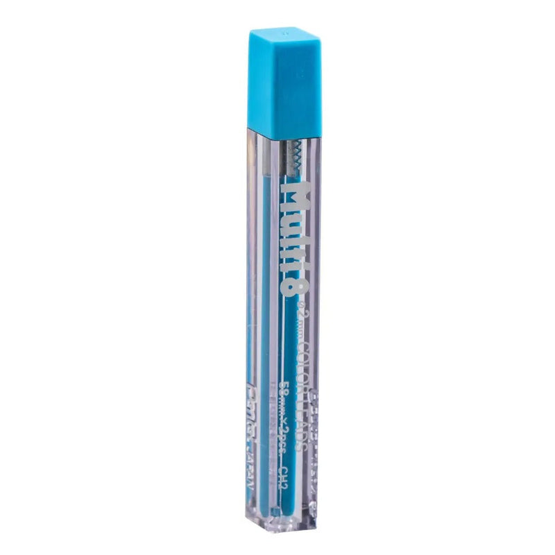 Pentel Arts 8 Colour Pencil Lead Refill (2.0mm), Sky Blue, 2 pcs/Tube