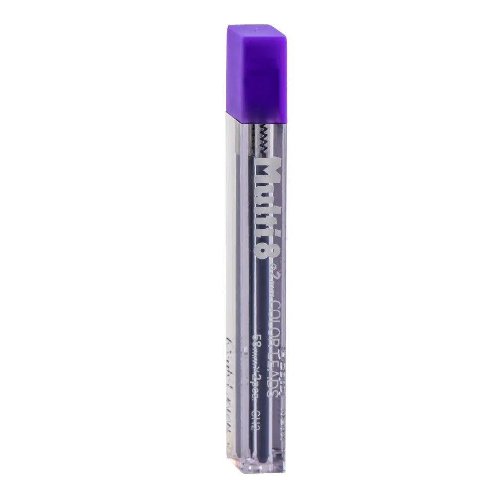 Pentel Arts 8 Colour Pencil Lead Refill (2.0mm), Violet, 2 pcs/Tube