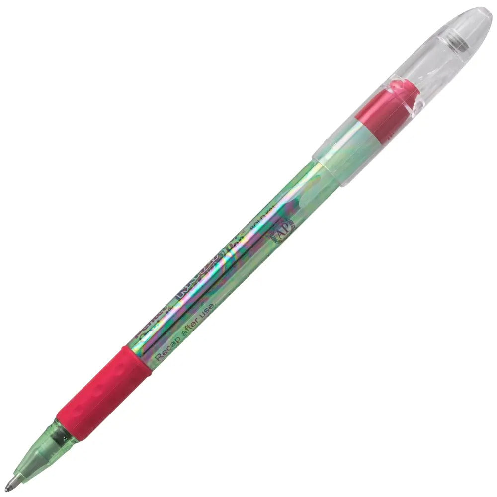 Krazy Pop Iridescent Gel Pen, (1.0mm) Bold line, Green & Metallic Red Ink