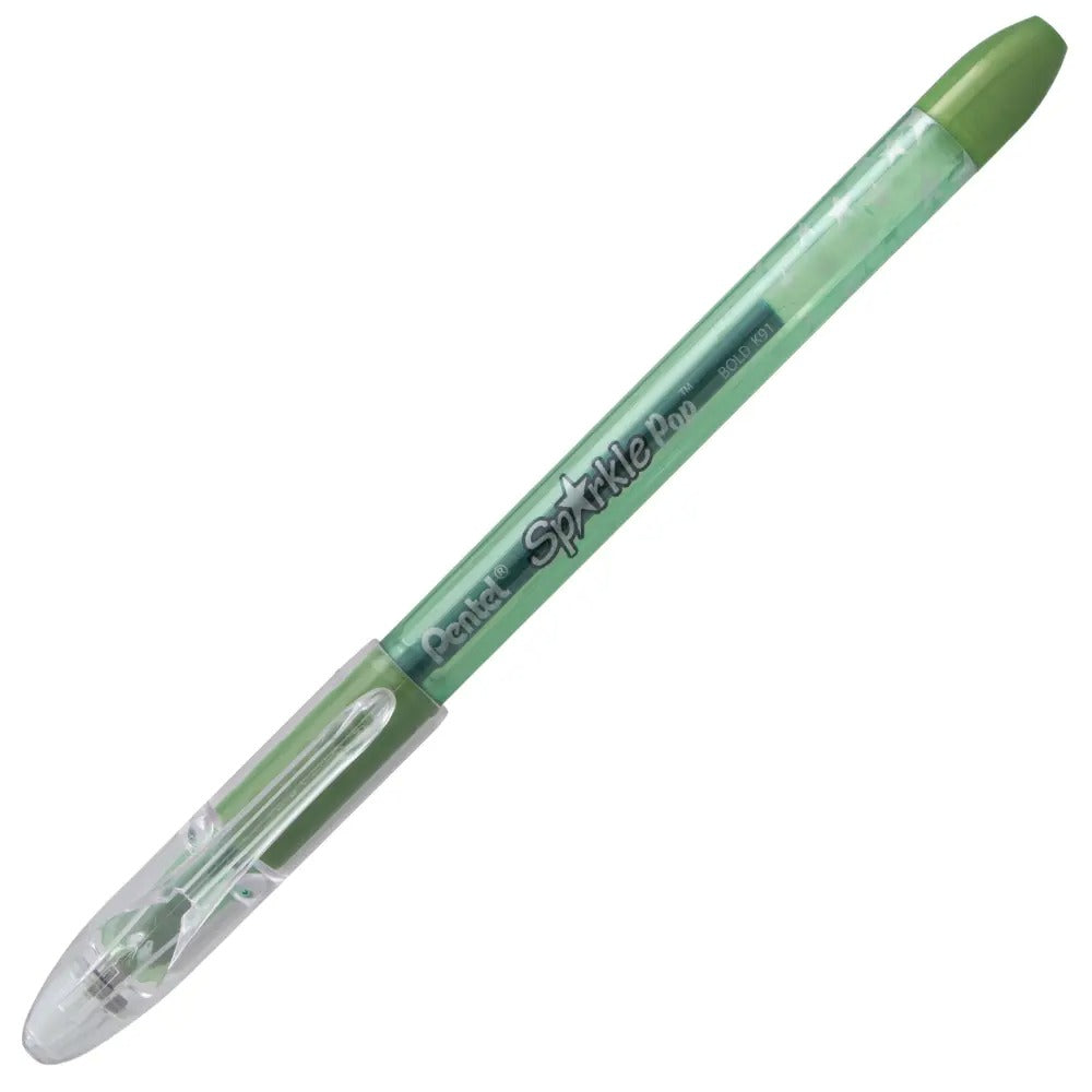 Sparkle Pop Metallic Gel Pen, (1.0mm) Bold Line, Green-Blue Ink