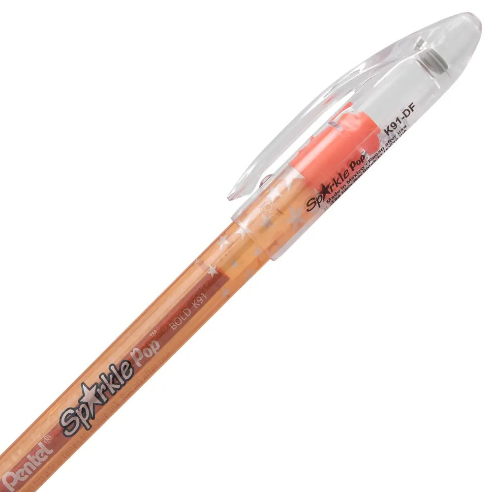 Sparkle Pop Metallic Gel Pen, (1.0mm) Bold Line, Orange-Yellow