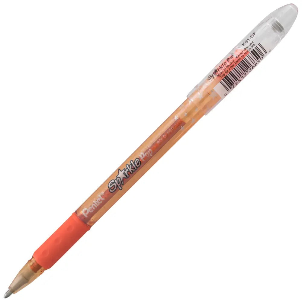 Sparkle Pop Metallic Gel Pen, (1.0mm) Bold Line, Orange-Yellow