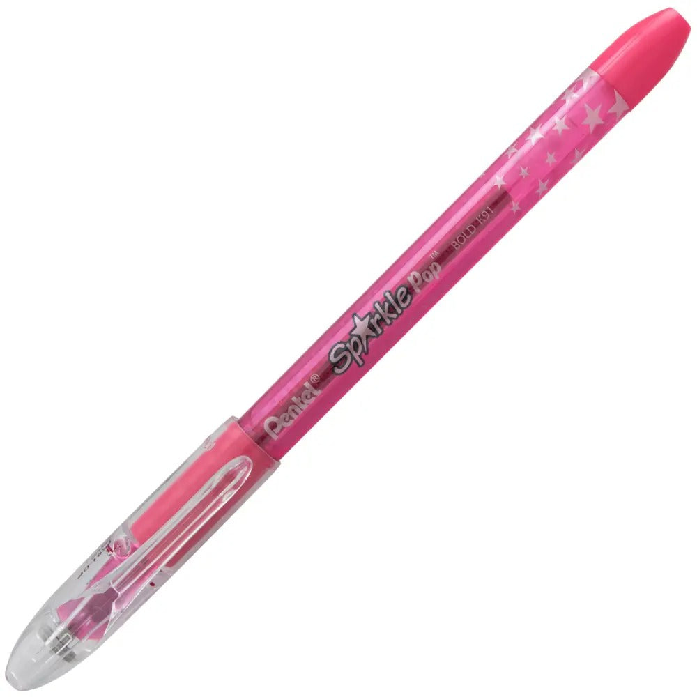 Sparkle Pop Metallic Gel Pen, (1.0mm) Bold Line, Pink-Pink