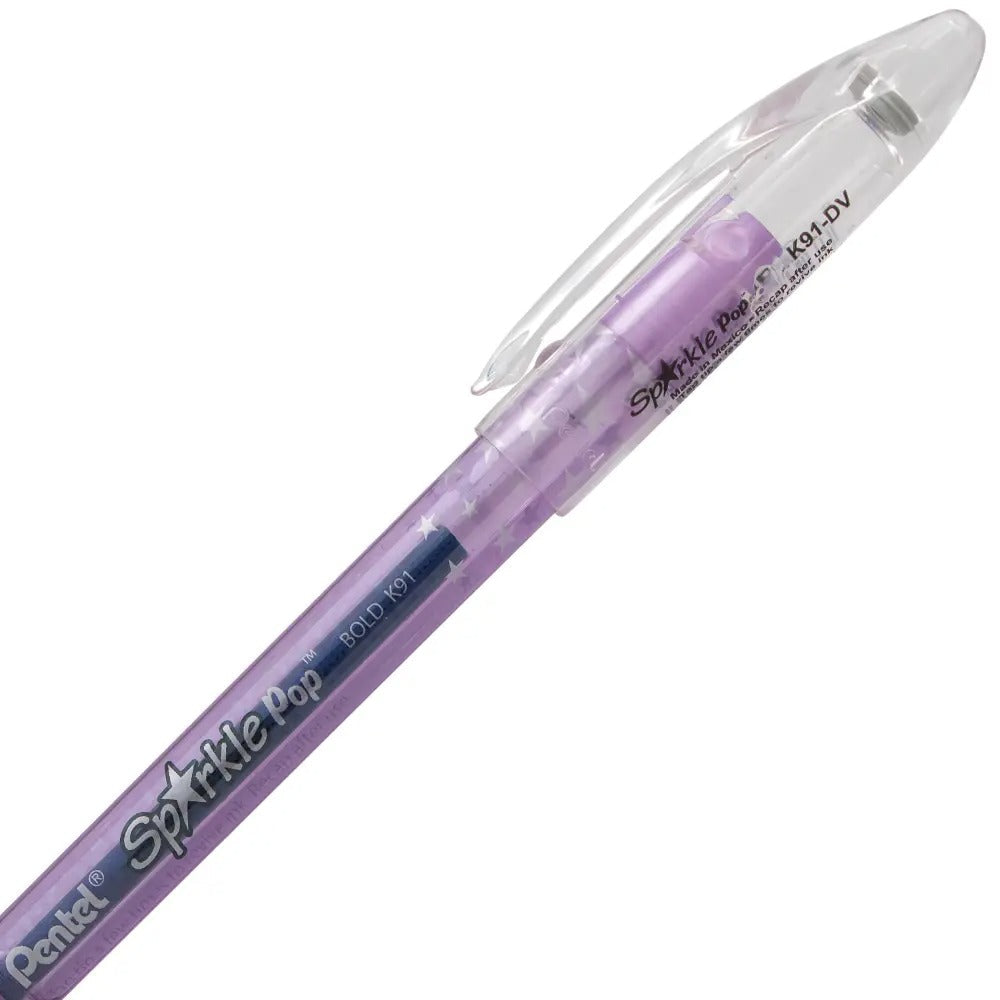 Sparkle Pop Metallic Gel Pen, (1.0mm) Bold Line, Violet-Blue Ink