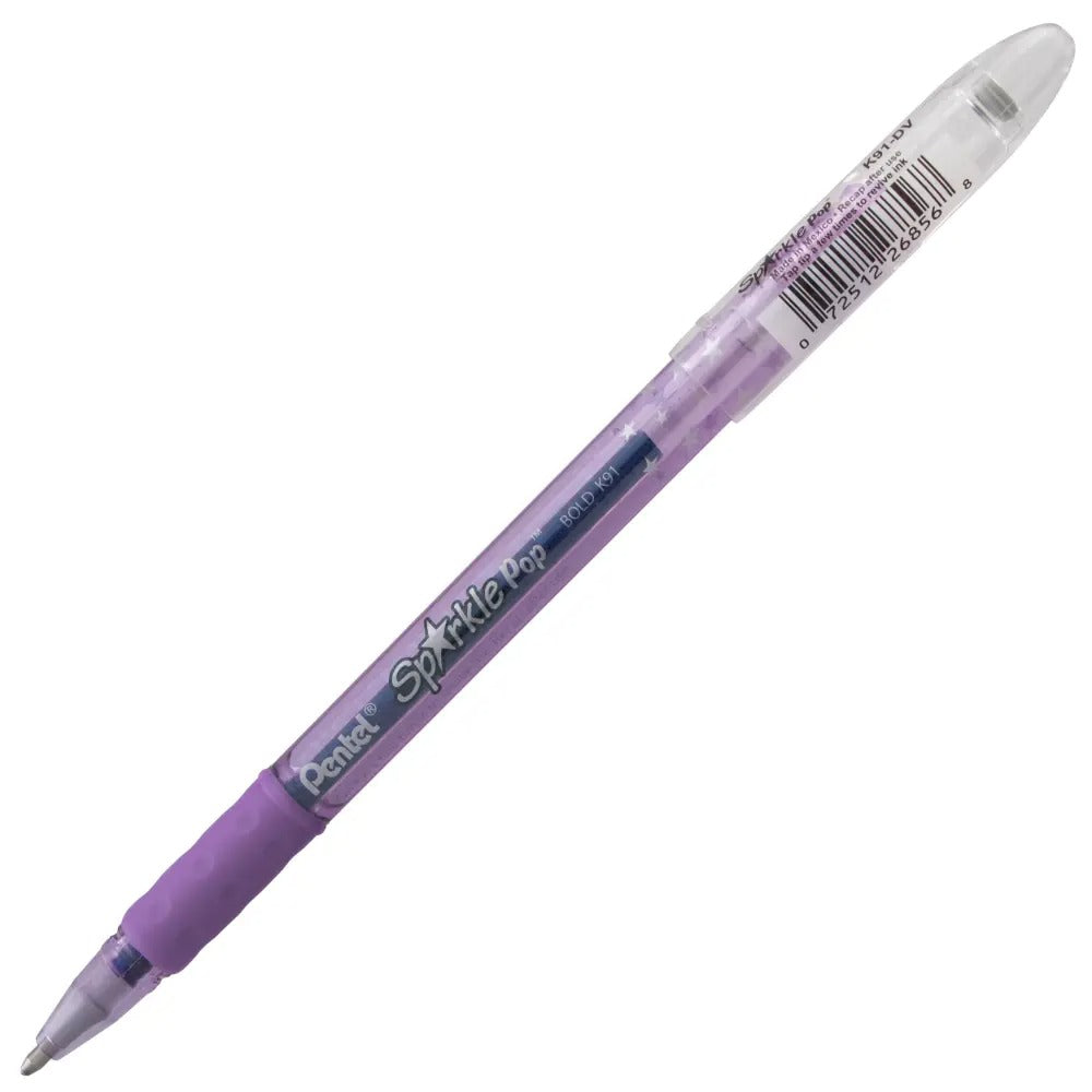 Sparkle Pop Metallic Gel Pen, (1.0mm) Bold Line, Violet-Blue Ink