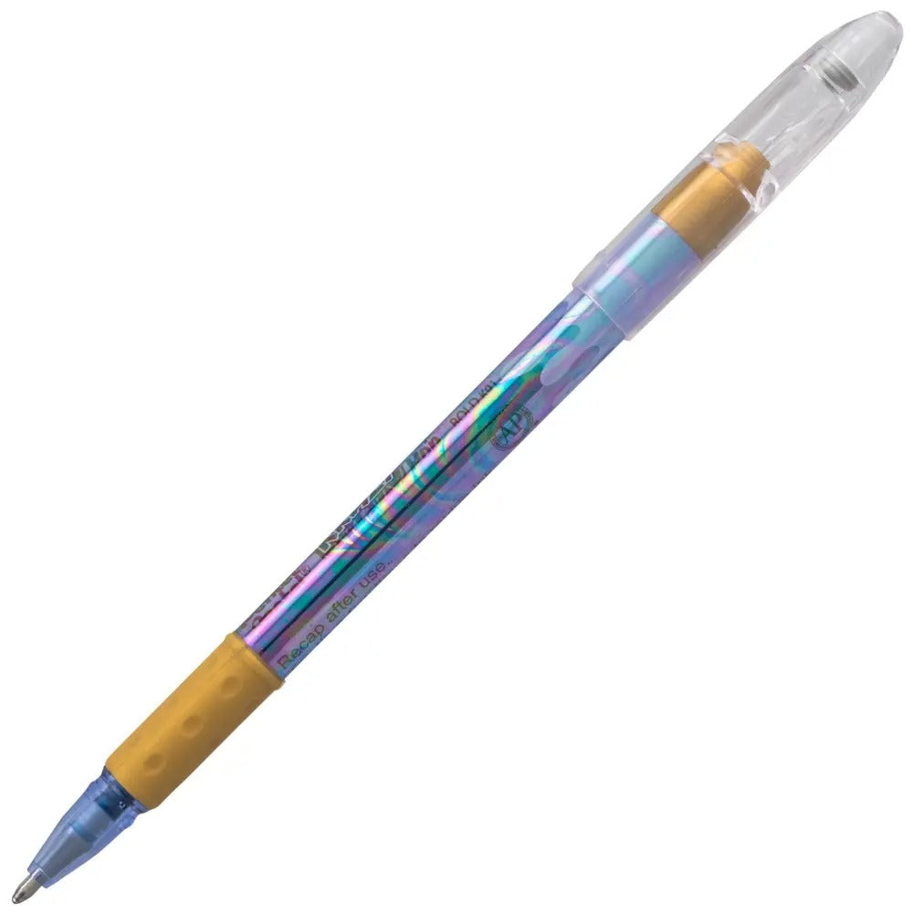Krazy Pop Iridescent Gel Pen, (1.0mm) Bold line, Blue & Gold Ink