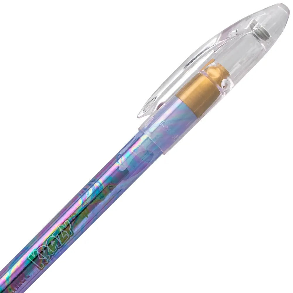 Krazy Pop Iridescent Gel Pen, (1.0mm) Bold line, Blue & Gold Ink