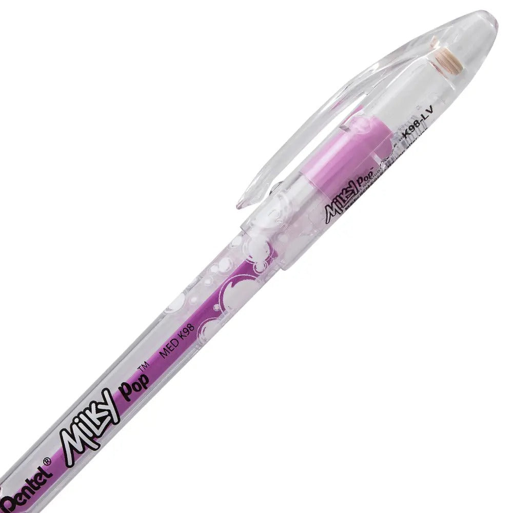 Milky Pop Pastel Gel Pen, (0.8mm) Medium Line, Violet Ink