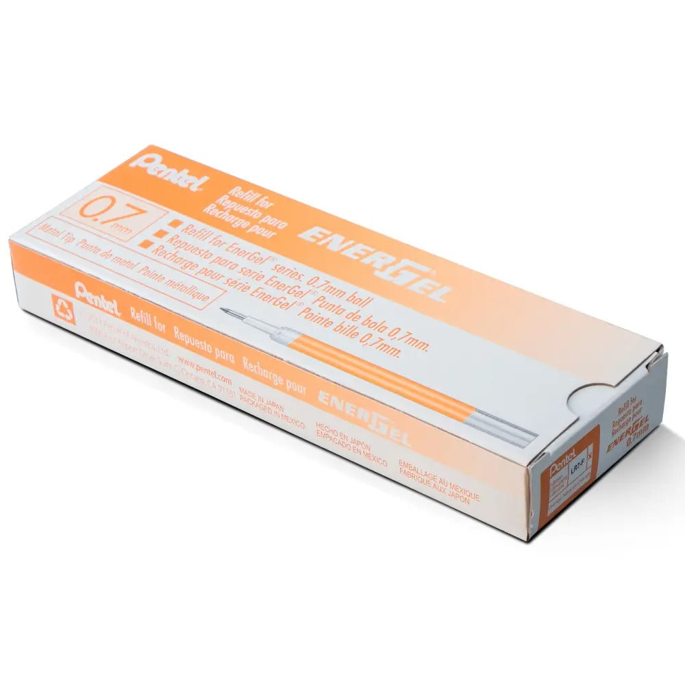 Refill Ink - For EnerGel Gel Pen, 0.7mm Metal Tip, Medium, Orange Ink