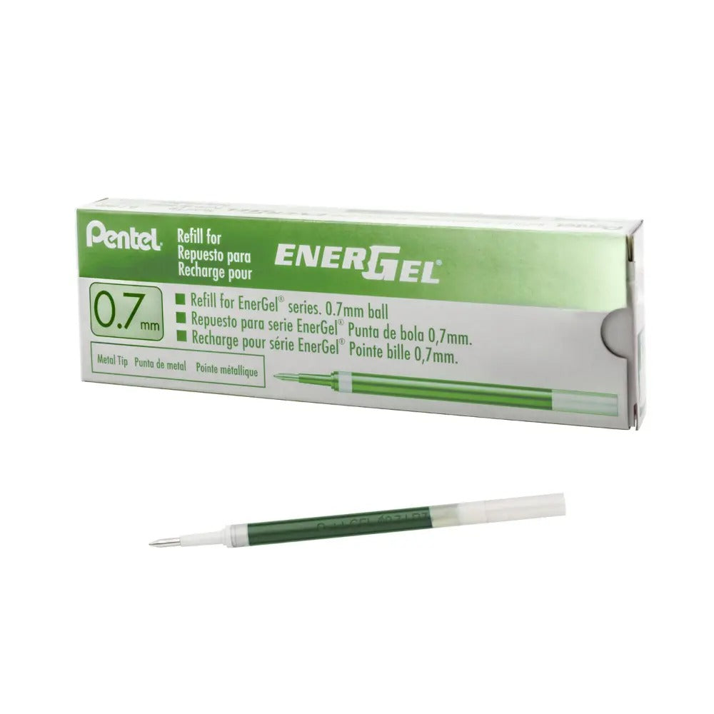 Refill Ink - For EnerGel Retractable Liquid Gel Pen, (0.7mm) Medium Line, Lime Green Ink
