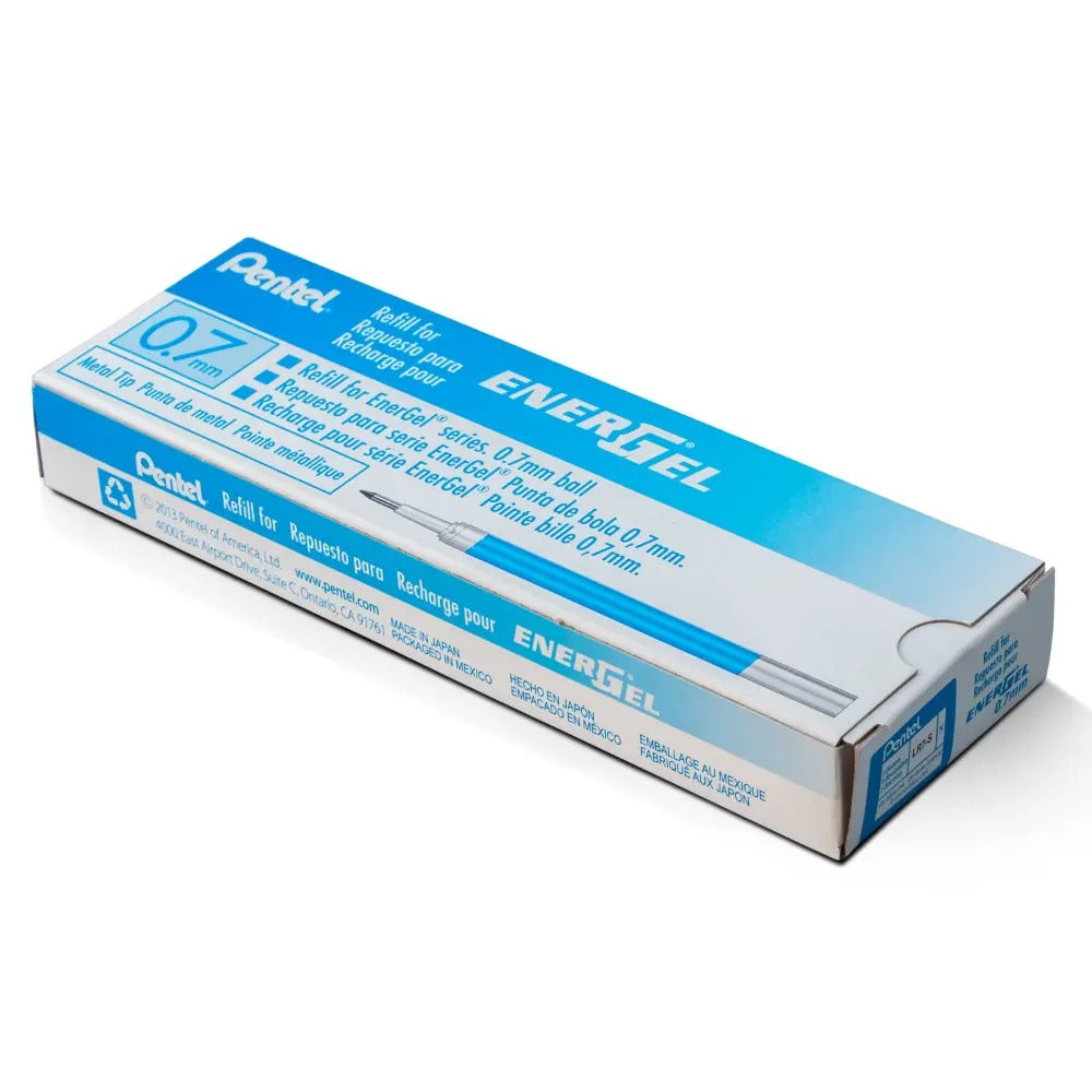 Refill Ink - For EnerGel Gel Pen, 0.7mm Metal Tip, Medium, Sky Blue Ink