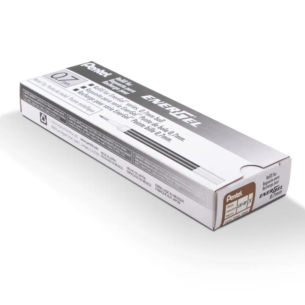 Refill Ink - For EnerGel Gel Pen, 0.7mm Metal Tip, Medium, Sepia Ink