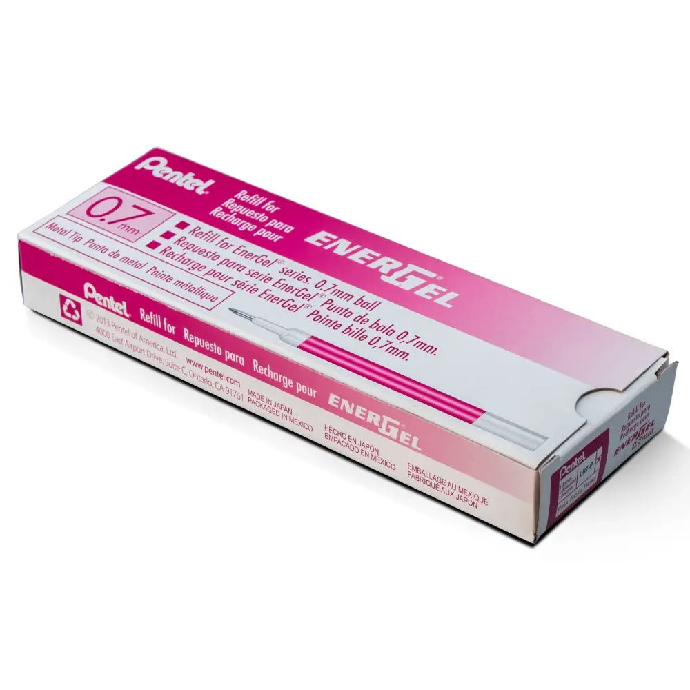 Refill Ink - For EnerGel Gel Pen, 0.7mm Metal Tip, Medium, Pink Ink