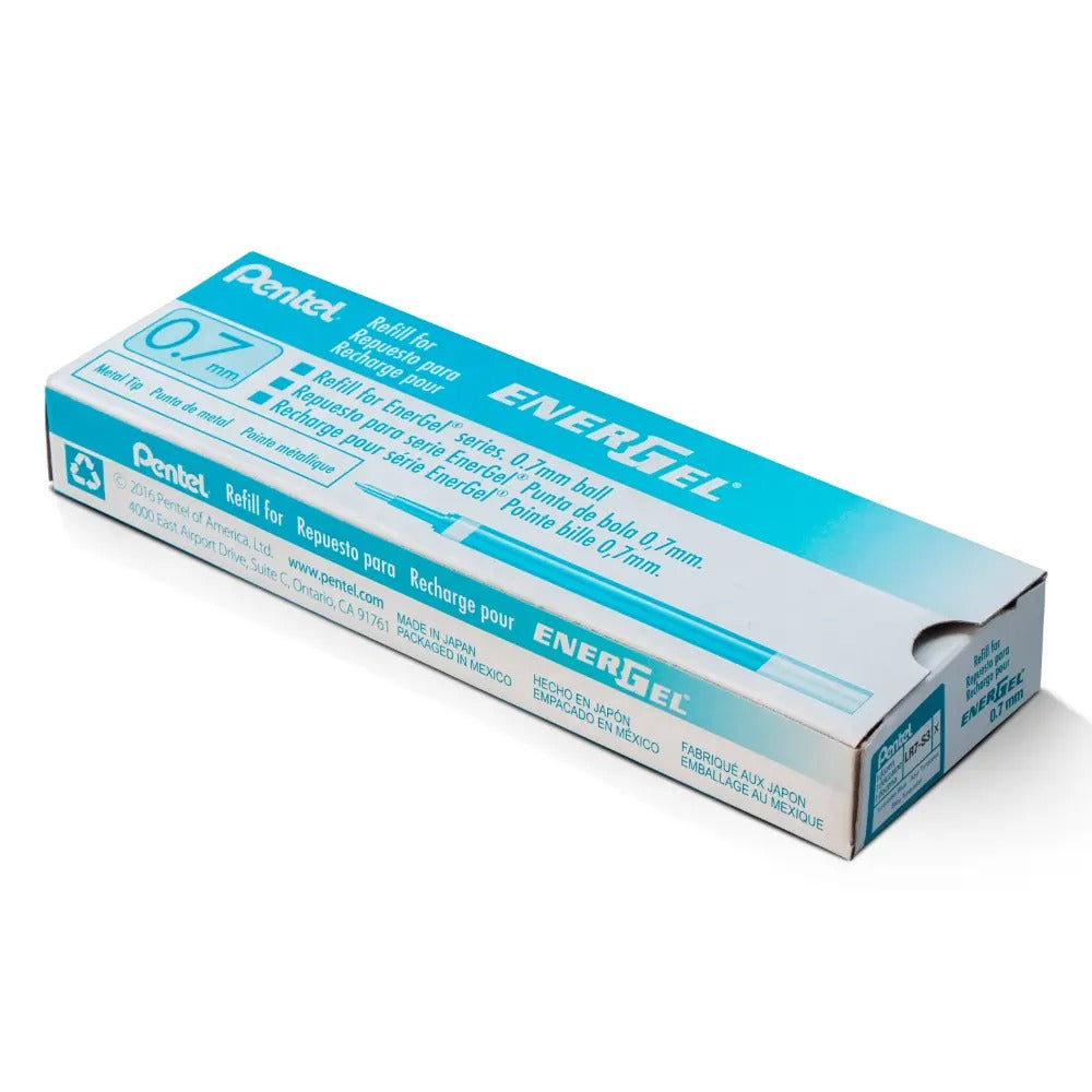 Refill Ink - For EnerGel Retractable Liquid Gel Pen, (0.7mm) Medium Line, Turquoise Ink