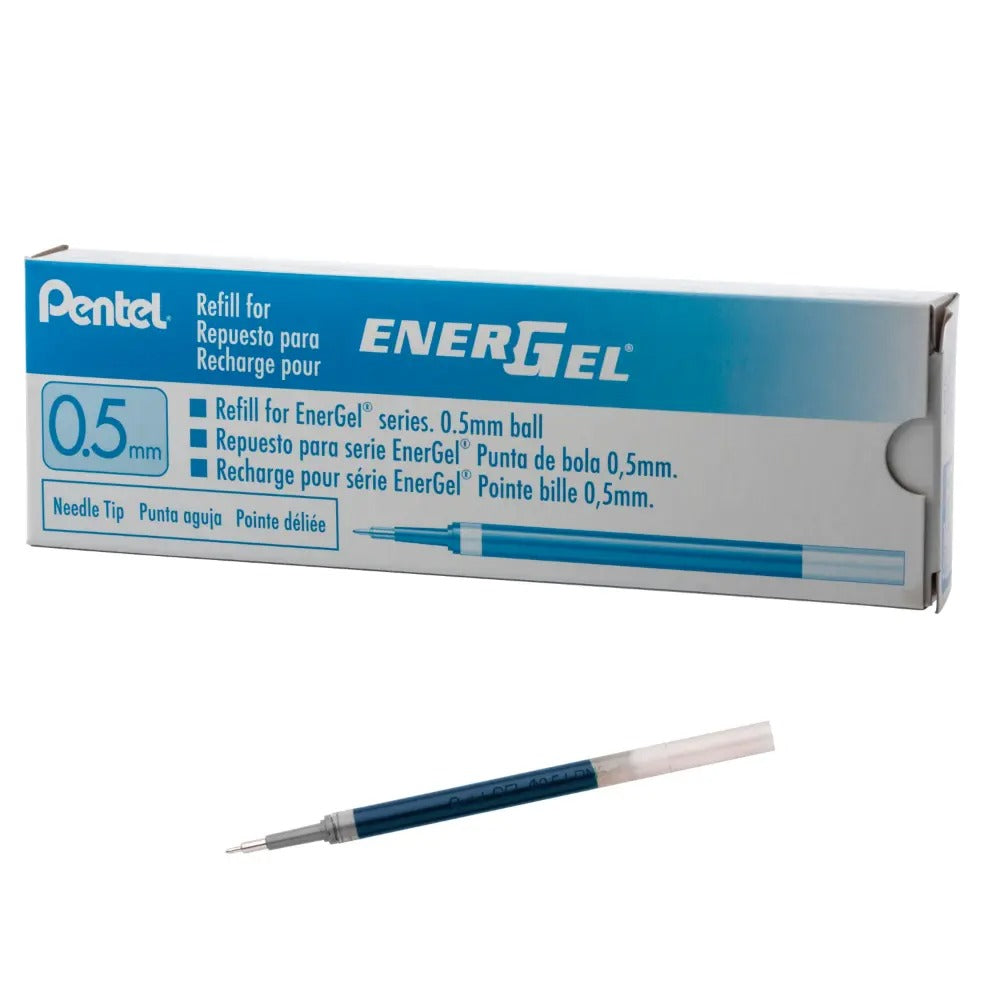 Refill Ink - For EnerGel Gel Pen 0.5mm Needle Tip, Fine,Sky Blue Ink