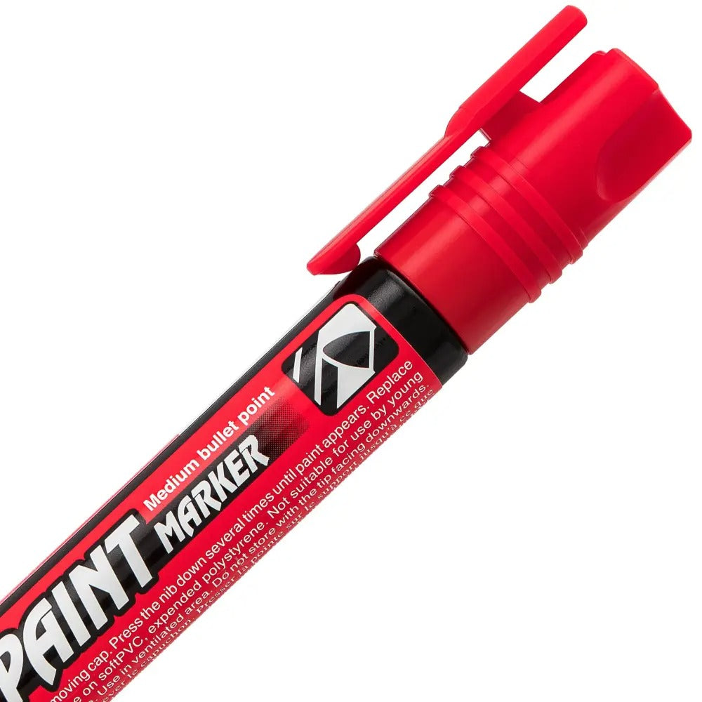 Paint Markers, Medium Bullet Point, Red Ink