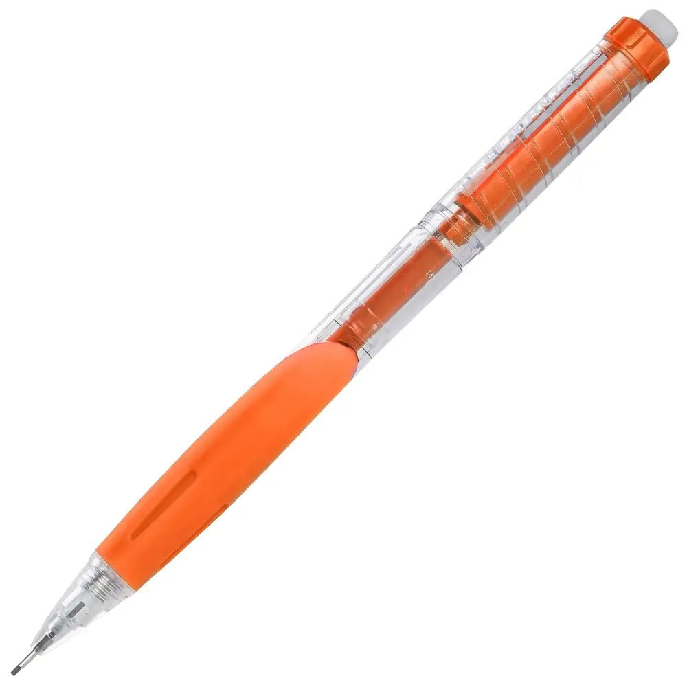 Twist-Erase CLICK Mechanical Pencil, (0.7mm), Clear Barrel, Orange Grip