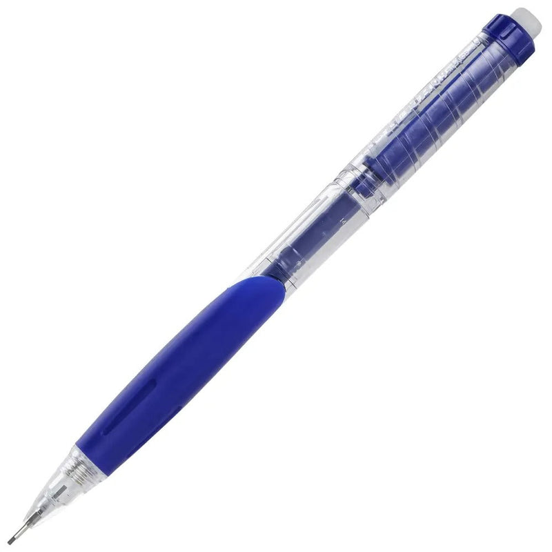 Twist-Erase Click Mechanical Pencil (0.9mm) Clear Barrel, Blue Grip