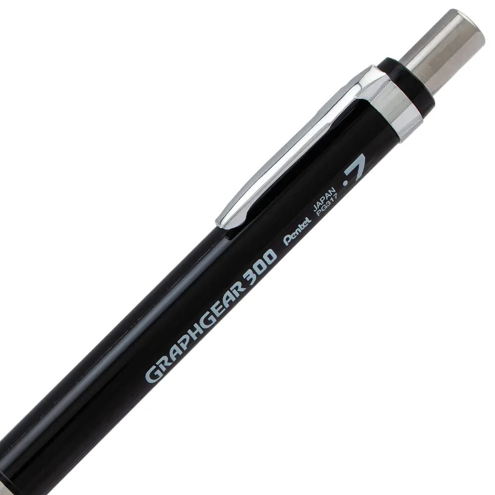 GraphGear 300 Mechanical Pencil, (0.7mm) Medium line, Black Barrel
