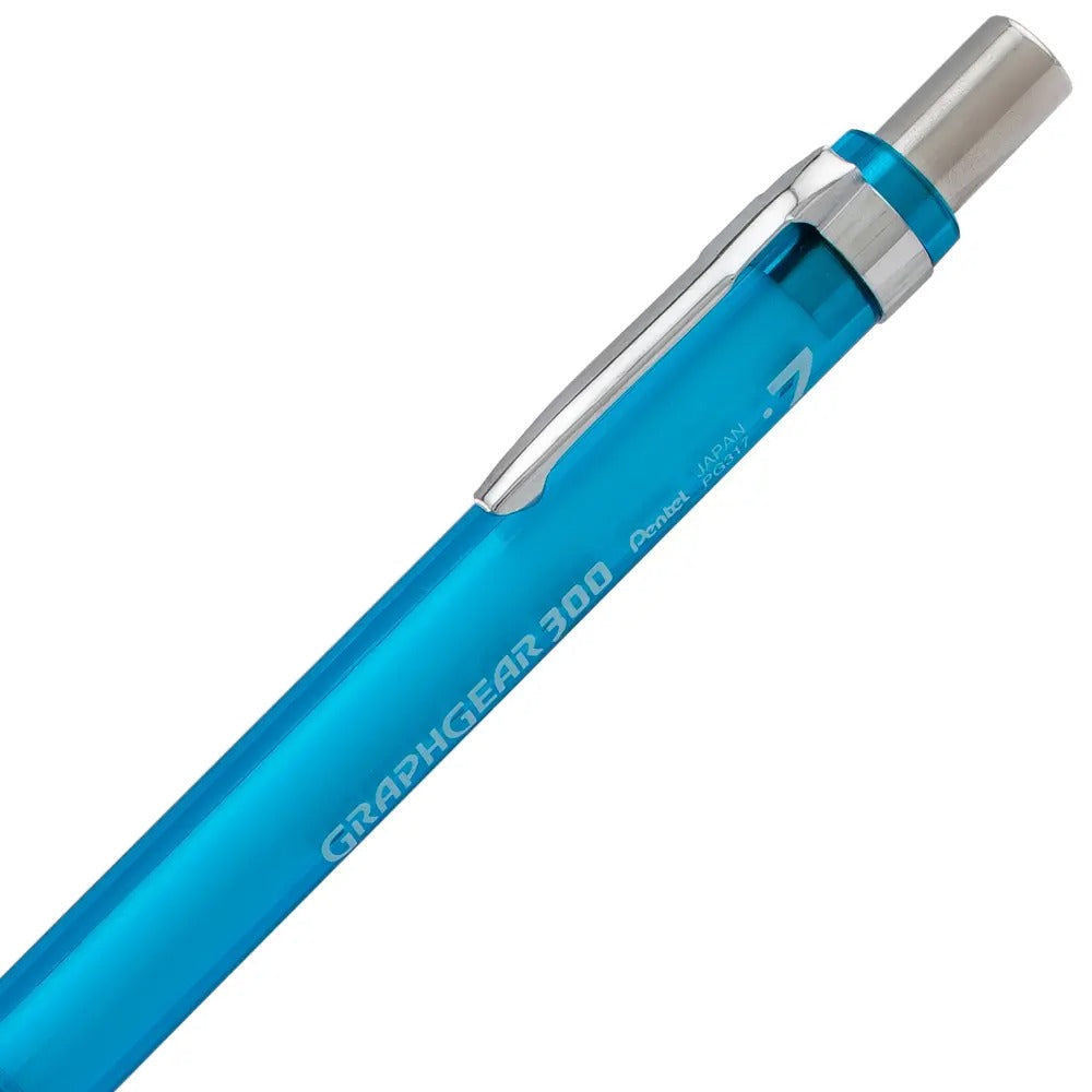 GraphGear 300 Mechanical Pencil, (0.7mm) Medium line, Sky Blue Barrel