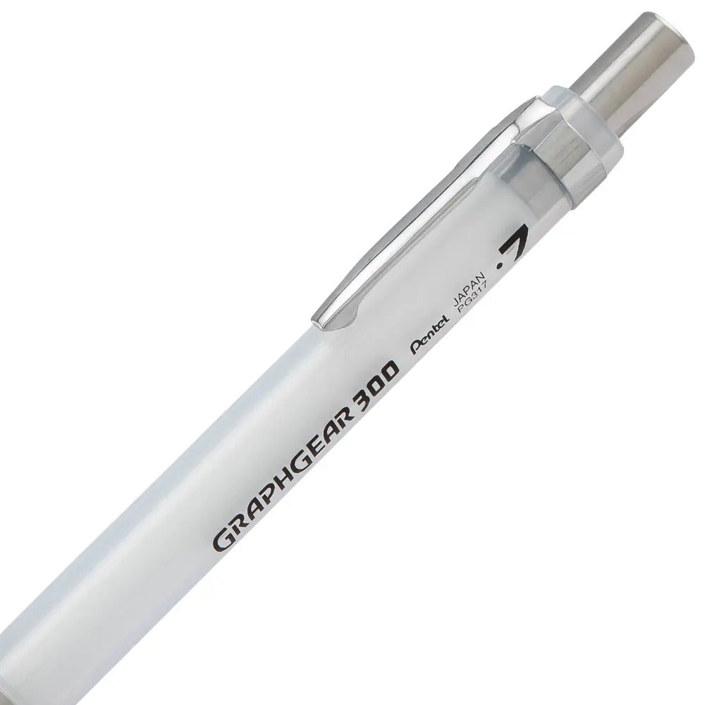 GraphGear 300 Mechanical Pencil, (0.7mm) Medium line, White Barrel