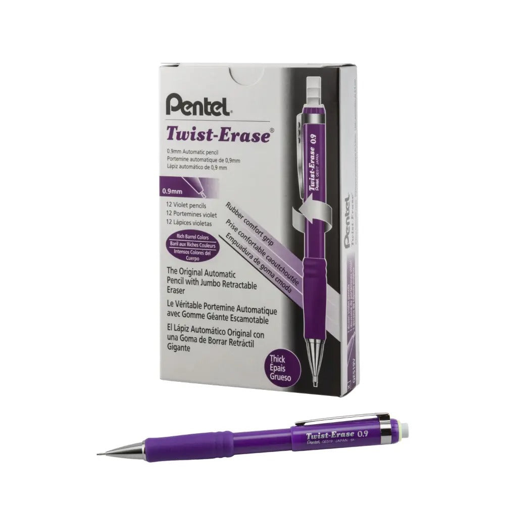 Twist-Erase III Mechanical Pencil, (0.9mm), Violet Barrel