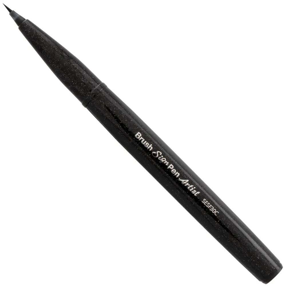 Pentel Arts Sign Pen Micro Brush, Black Ink