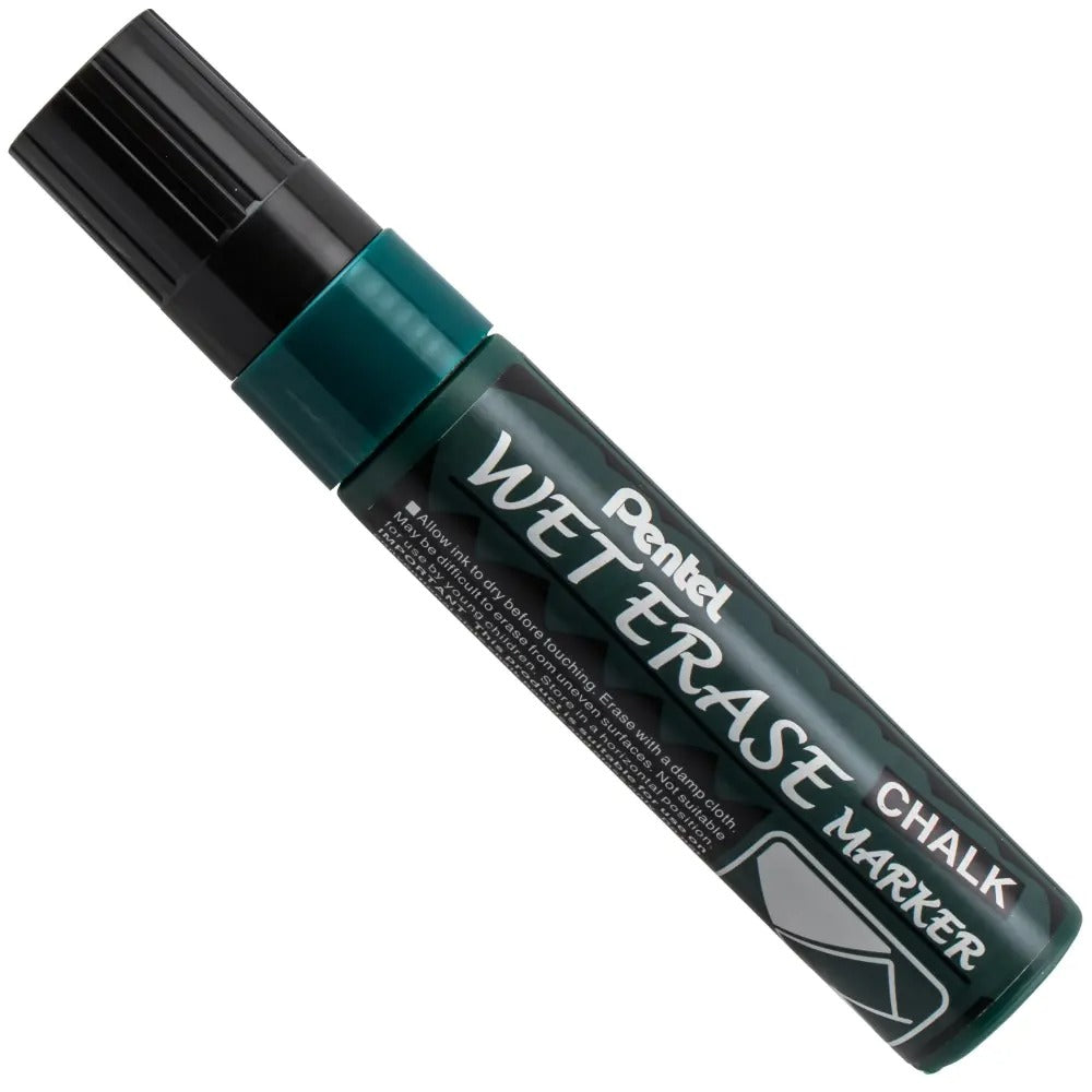 Pentel Arts Wet Erase Chalk Marker, Jumbo Tip, Black Ink