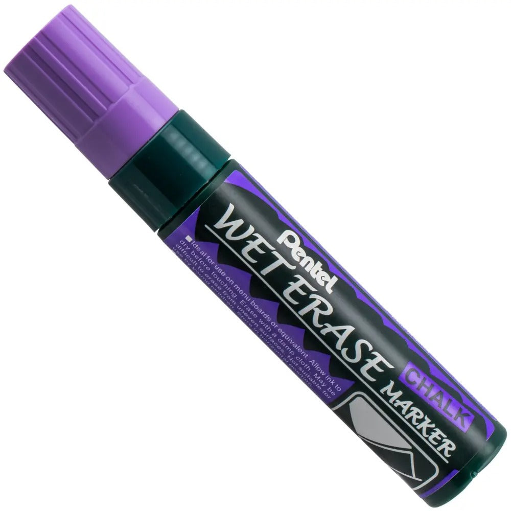 Pentel Arts Wet Erase Chalk Marker, Jumbo Tip, Violet Ink