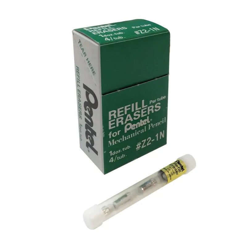 Refill Eraser for EnerGize/EnerGize-X/GraphGear/Graphlet/ Orenz/Sharplet-2/Sharp/Wow! Mechanical Pencils, 4pcs/tube (12 tubes/box)