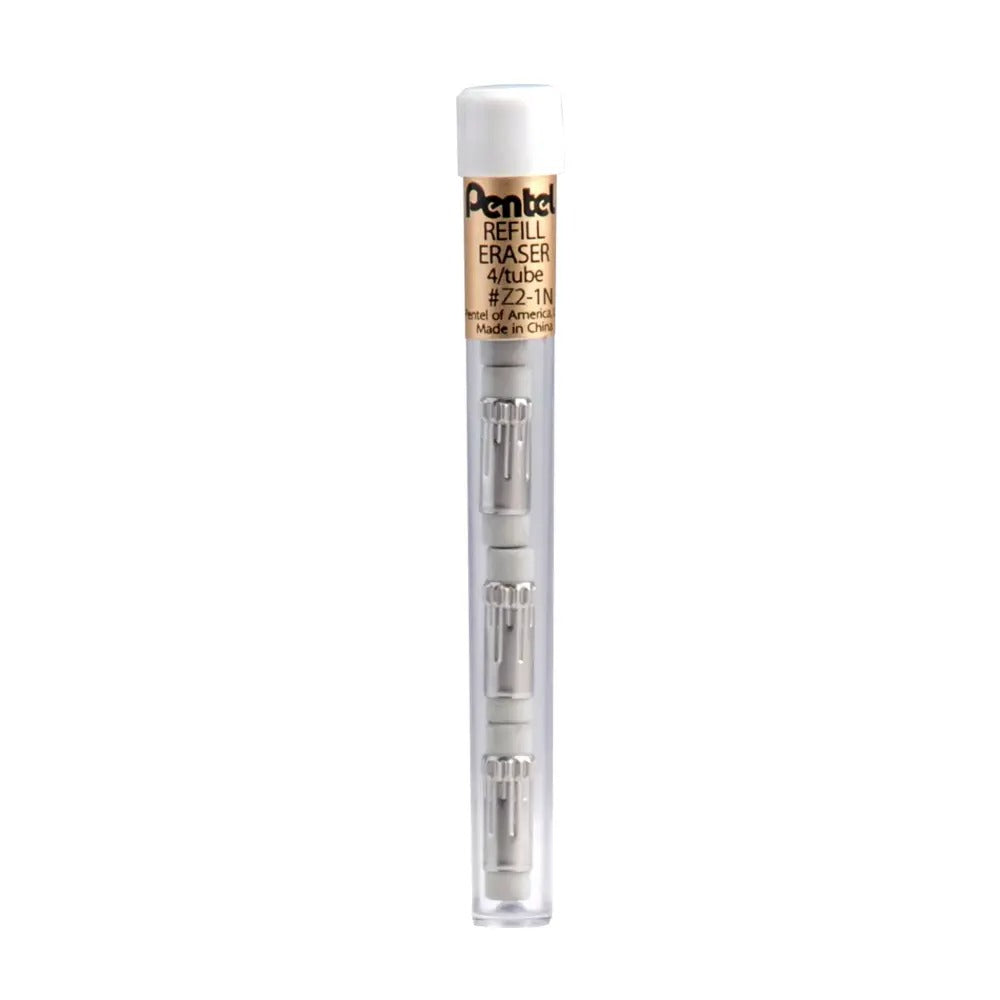 Refill Eraser for EnerGize/EnerGize-X/GraphGear/Graphlet/ Orenz/Sharplet-2/Sharp/Wow! Mechanical Pencils, 4pcs/tube (12 tubes/box)