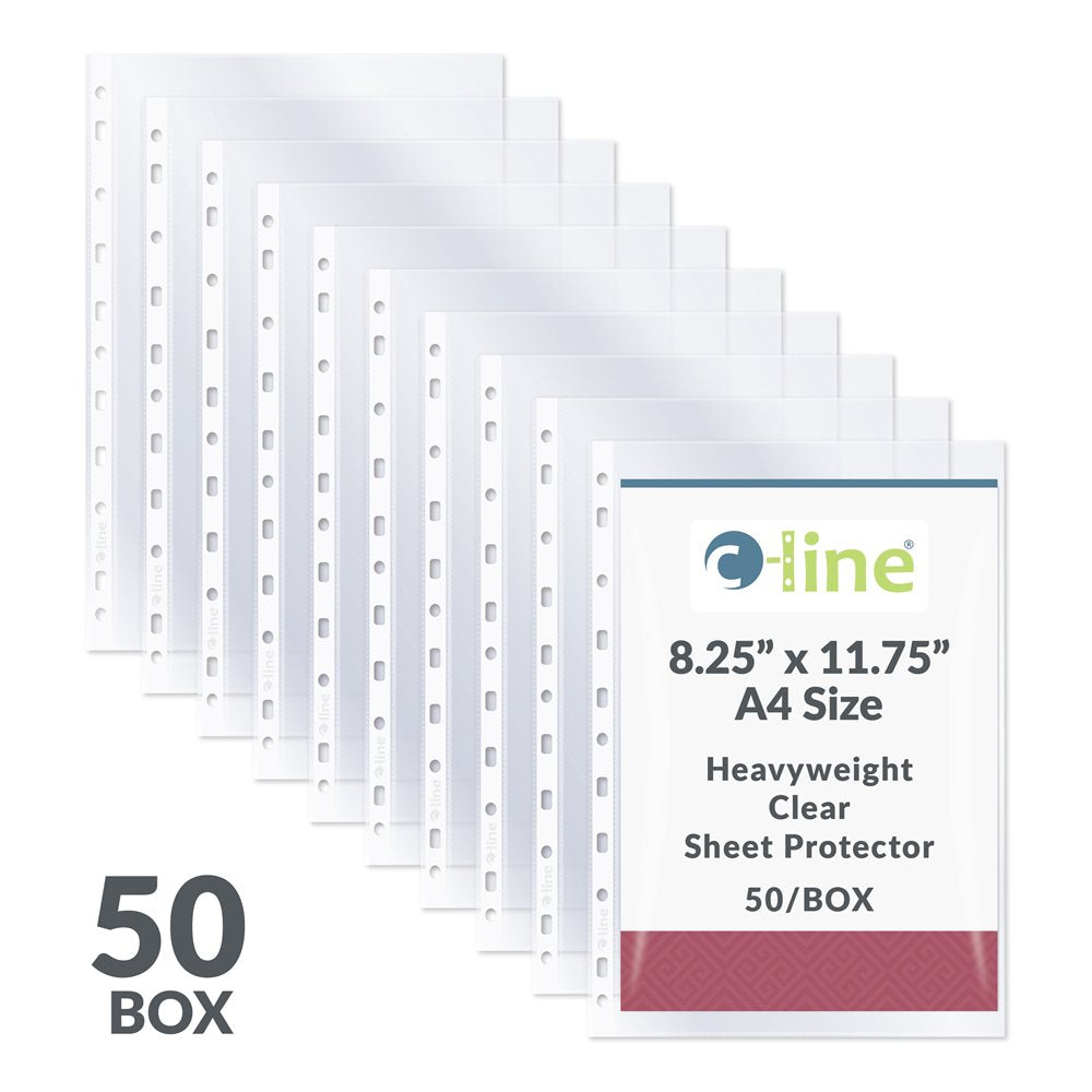Wholesale Sheet Protectors: Discounts on C-Line Top Loading 11-Hole Punched Sheet Protector CLI08013