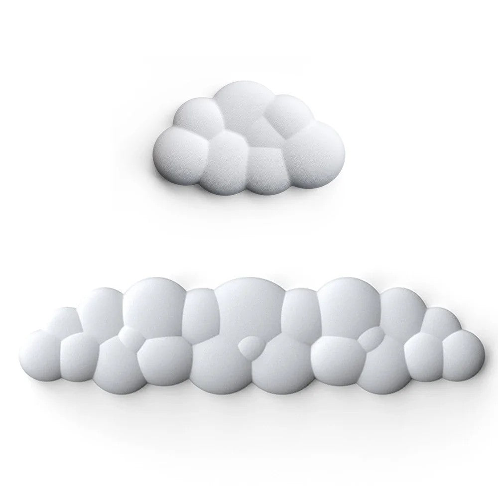 Cloud wrist rest set, small and long