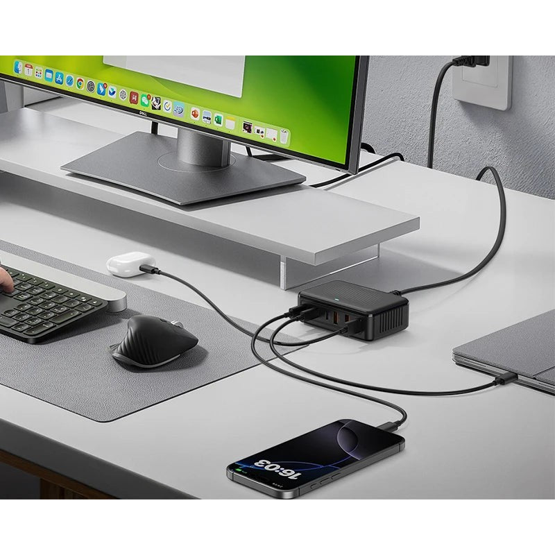 100W GaN 6-Port Desktop Charging Station