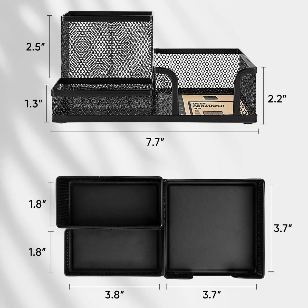 Desk organizer dimensions in inches