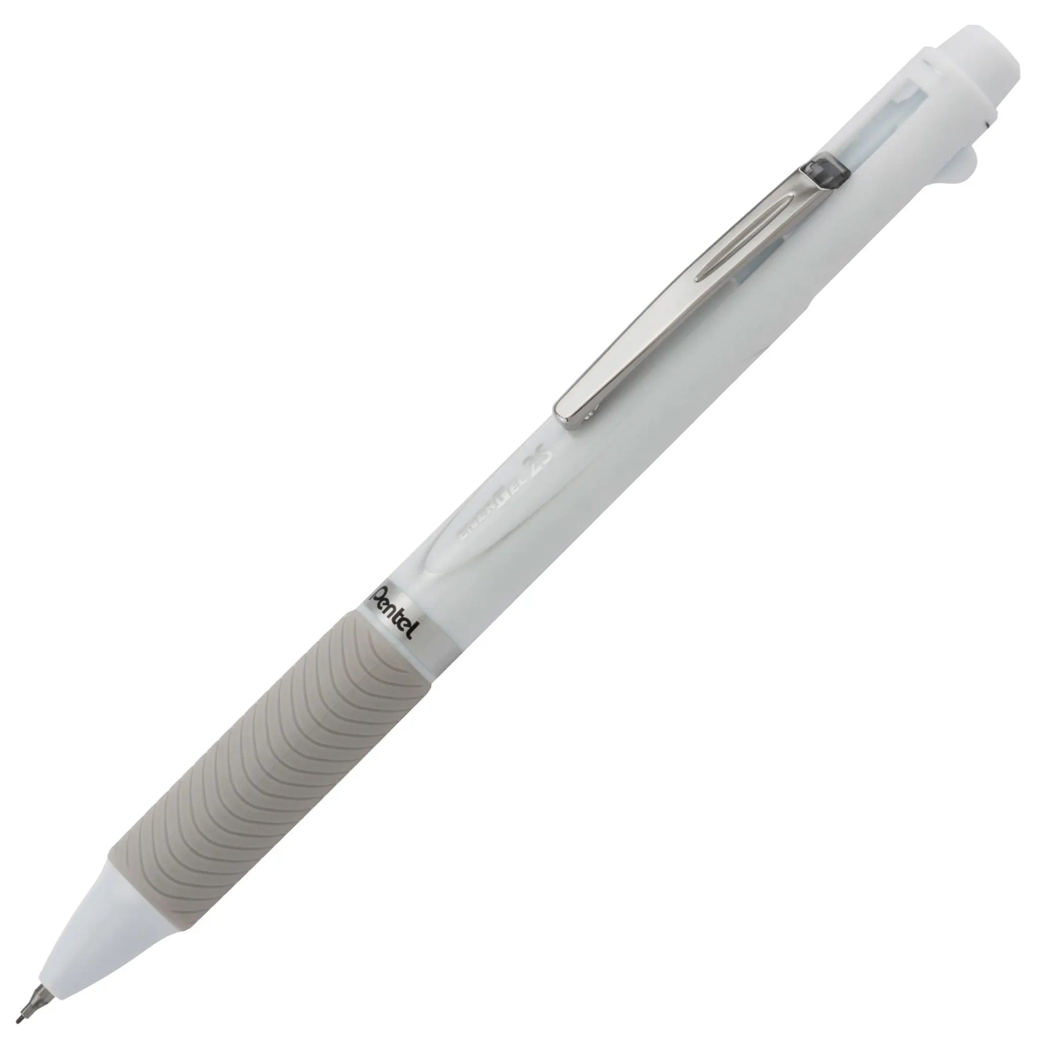 EnerGel 2S Multi-Function, 2-Ink + Pencil, (0.5mm) Fine Line, Black/Red Ink/0.5mm Pencil, Dark Gray Barrel