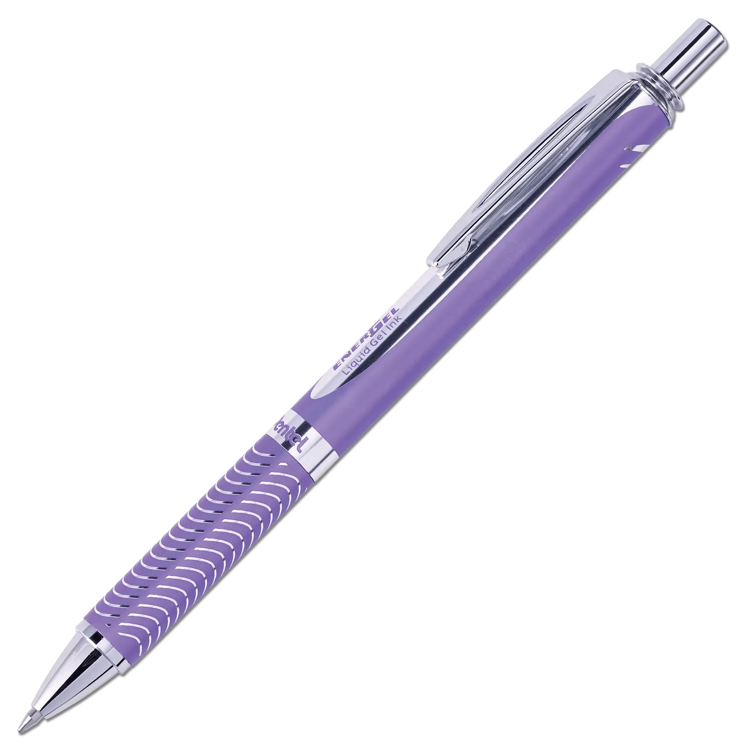 EnerGel Alloy Retractable Premium Liquid Gel Pen, (0.7mm) Metal Tip, Medium Line,Silver Barrel, Black Ink