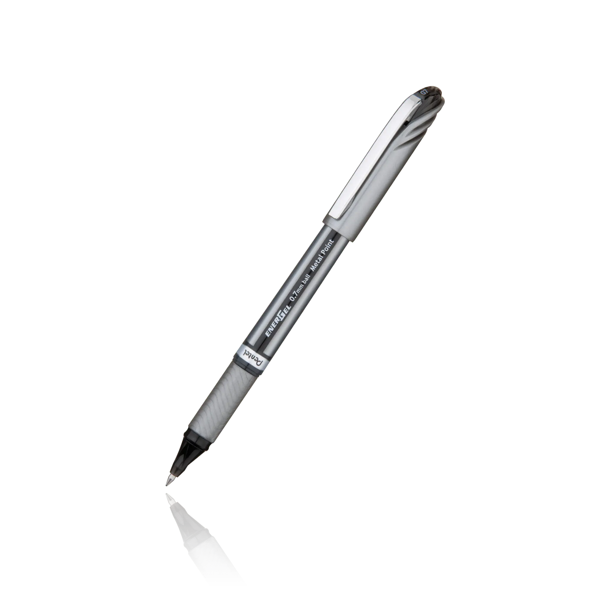 EnerGel NV Liquid Gel Pen, (0.5mm) Needle Tip, Fine Line Capped, Red Ink