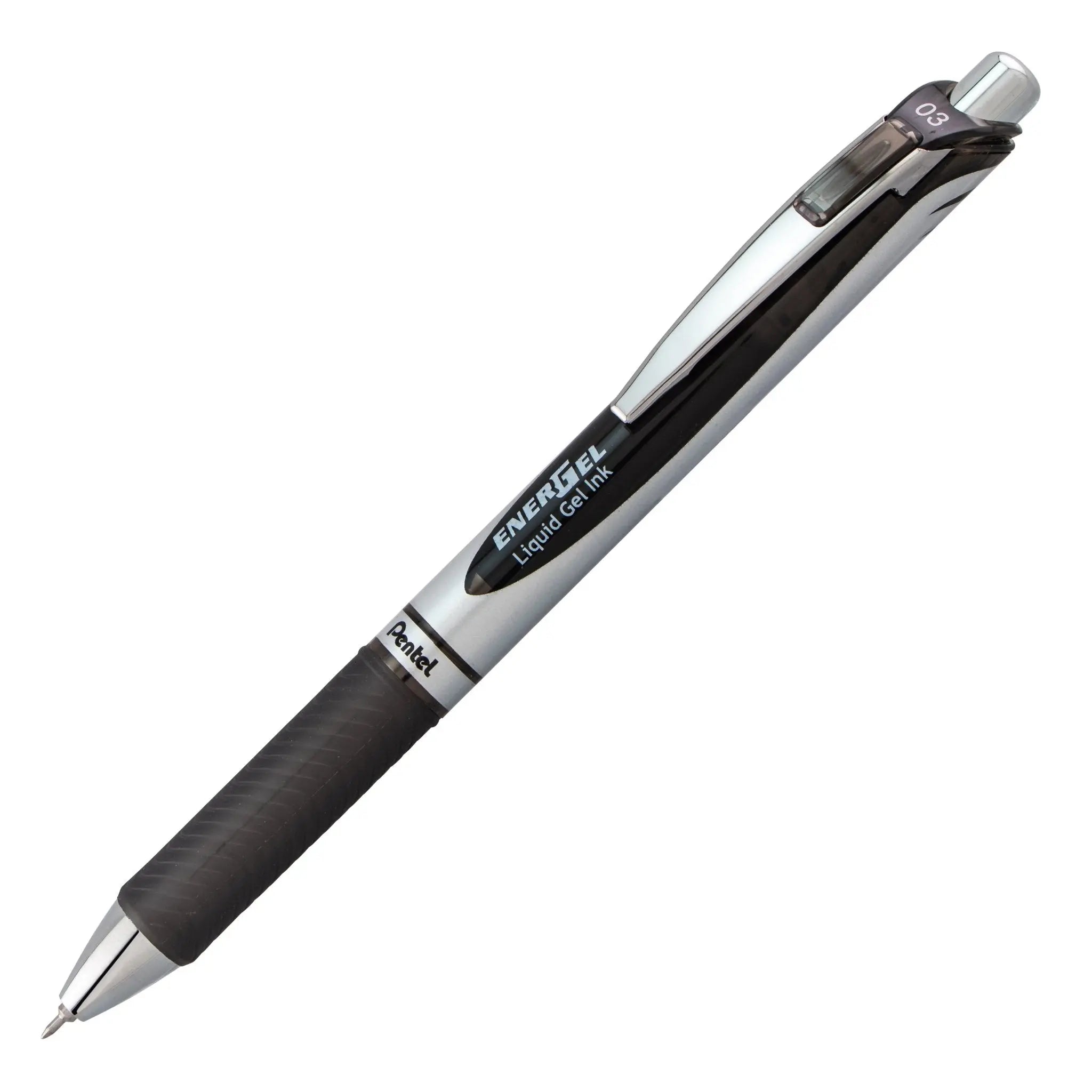 EnerGel RTX Retractable Liquid Gel Pen, (0.3mm) Needle Tip, Extra Fine Line, Blue Ink
