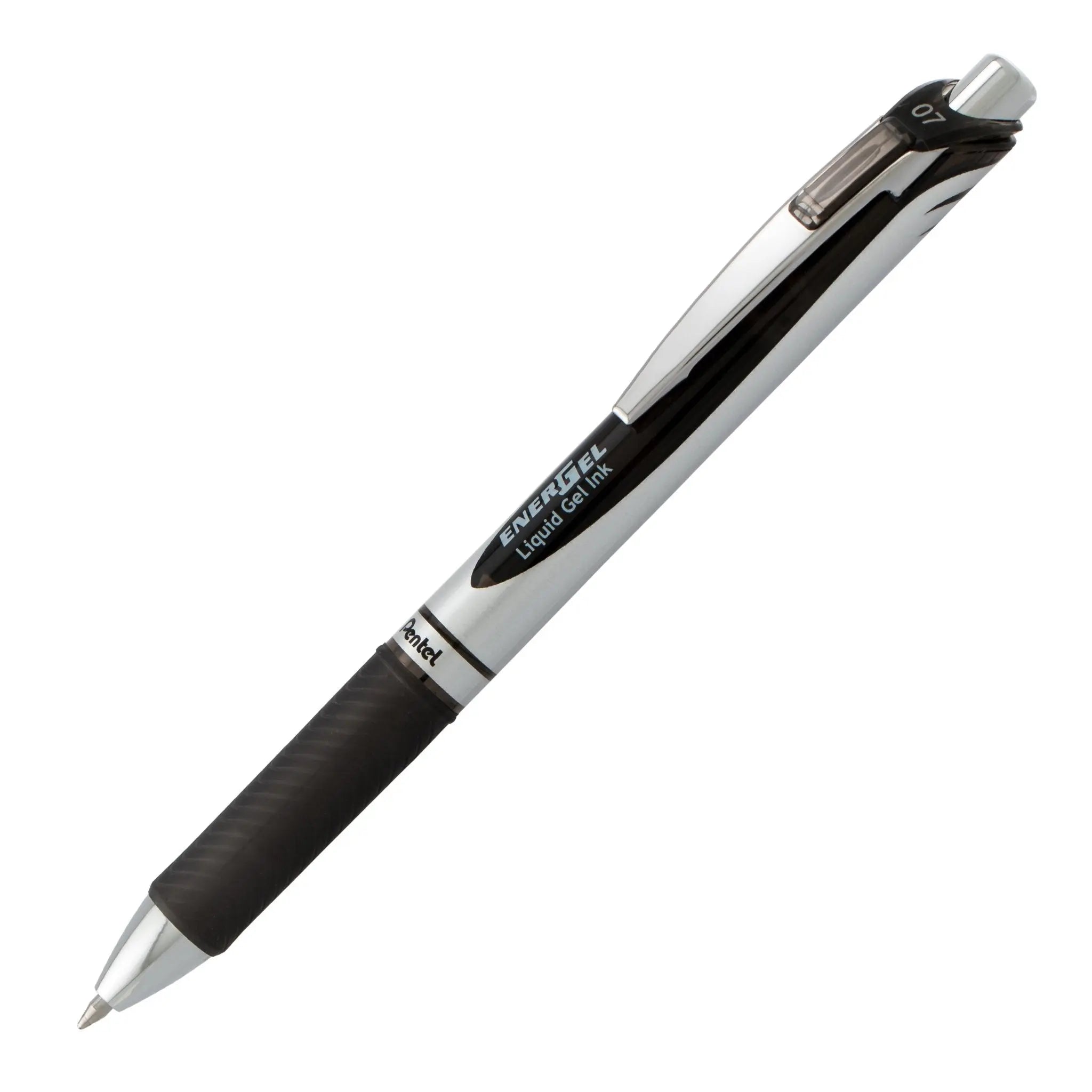 EnerGel RTX Retractable Liquid Gel Pen, (0.7mm) Metal Tip, Medium Line, Violet Ink