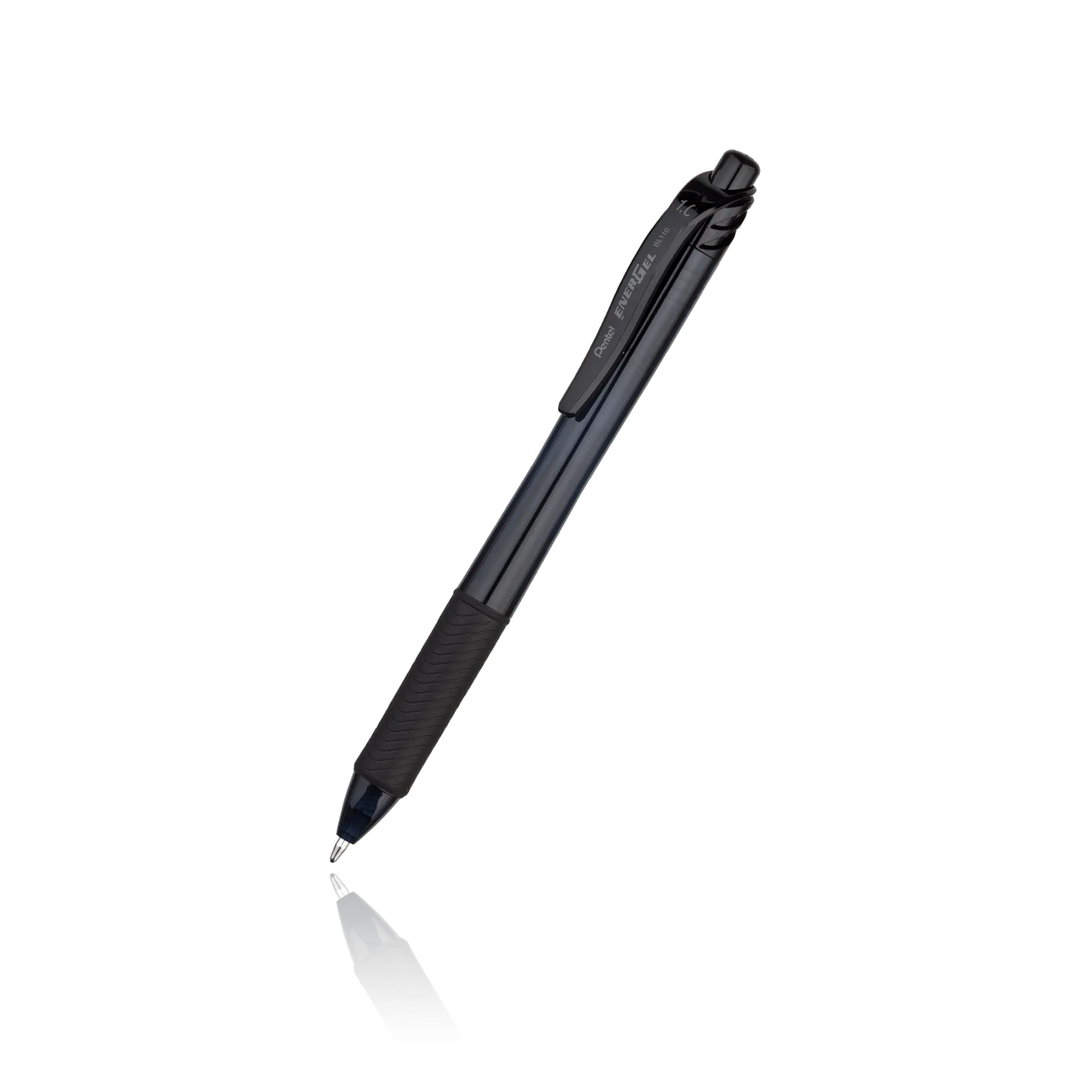 EnerGel-X Retractable Liquid Gel Pen, (1.0mm) Metal Tip, Bold Line, Black Ink