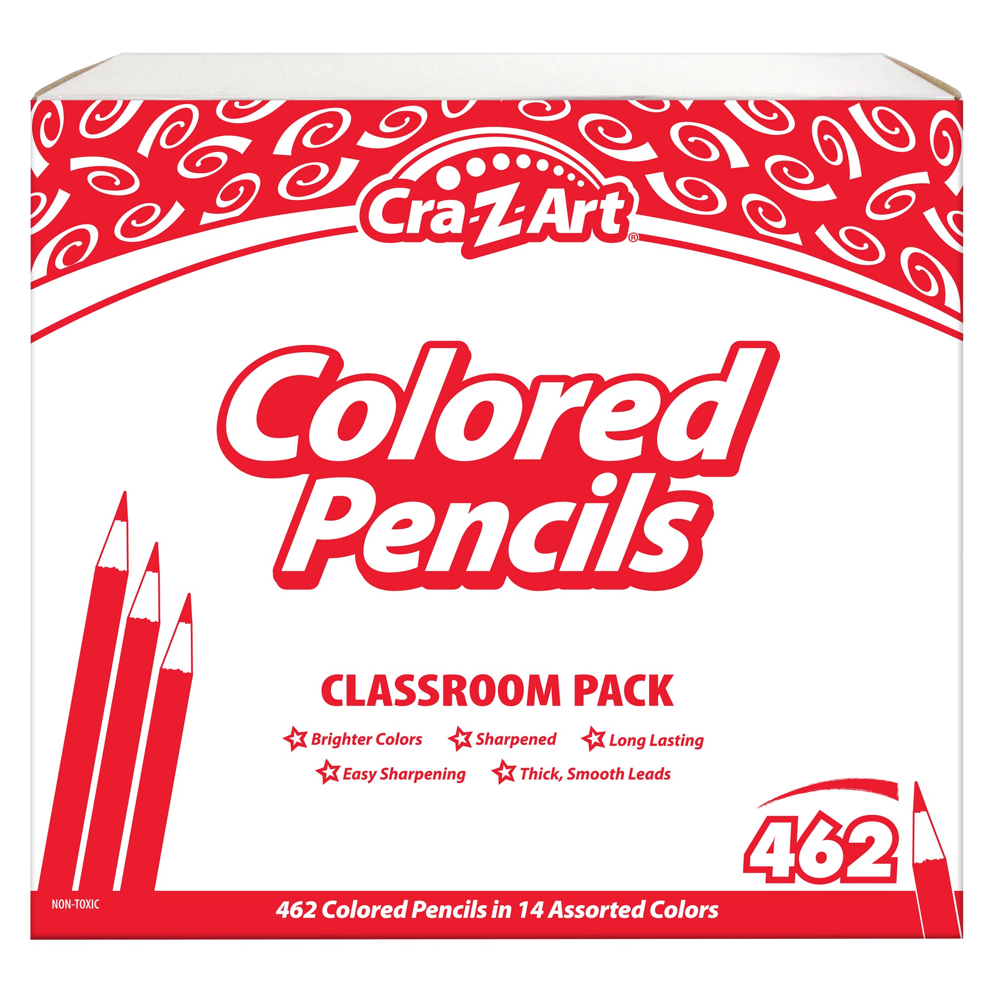 Cra-Z-Art Colored pencil Classroom pack 8 color 462 ct Box