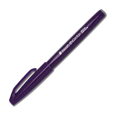 Pentel Arts Sign Pen Brush Tip, Sky Blue Ink