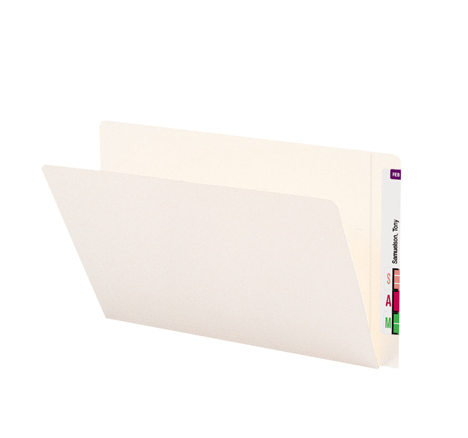 Bulk Discounts on Smead File Folders - End Tab Heavyweight File Folder, Reinforced Straight-Cut Extended Tab, Legal Size, Ivory, 50 per Box (24557)