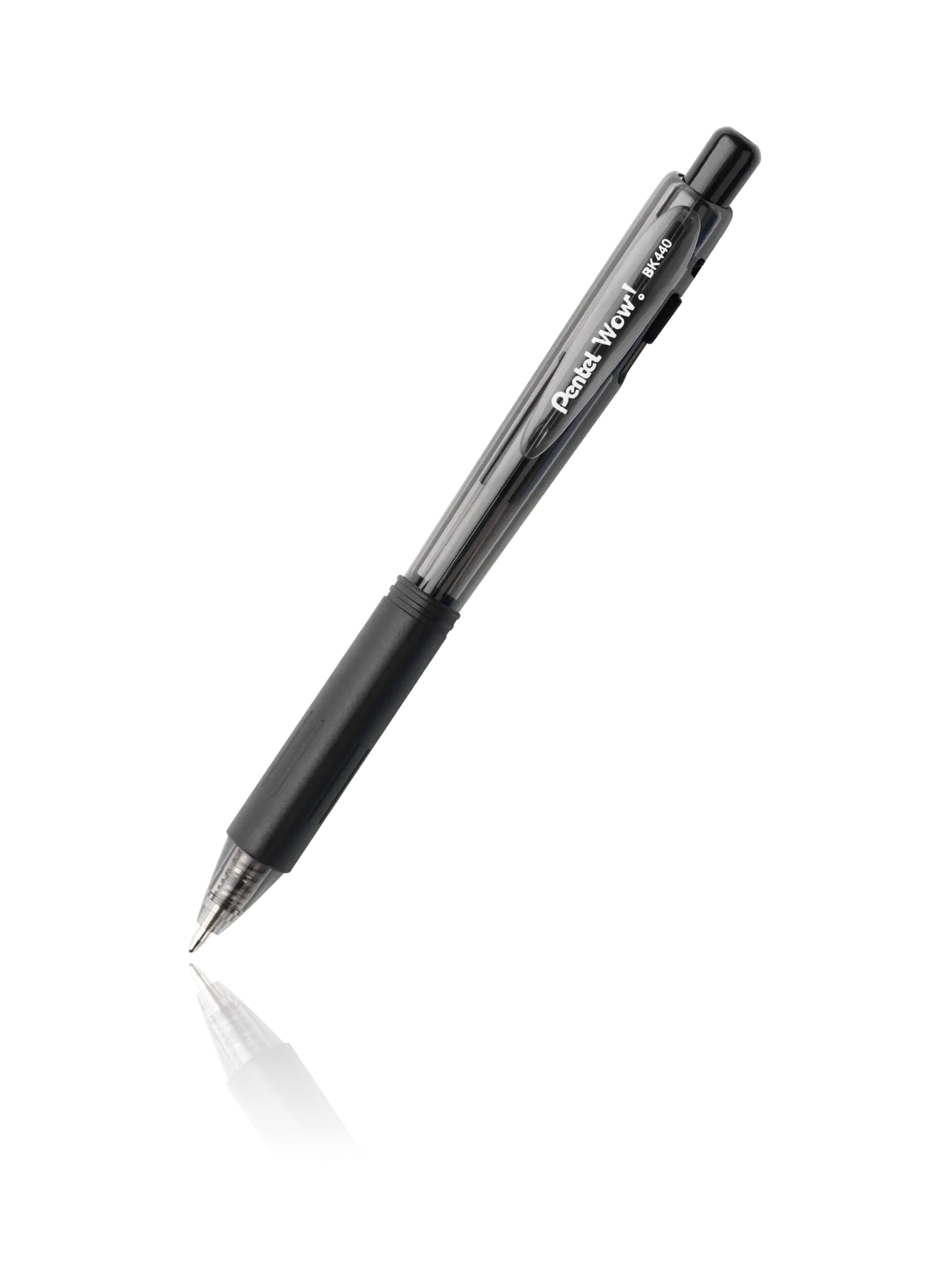 Wow! Retractable Ballpoint Pen, (1.0mm) Medium Line, NEW Ink, Violet Ink